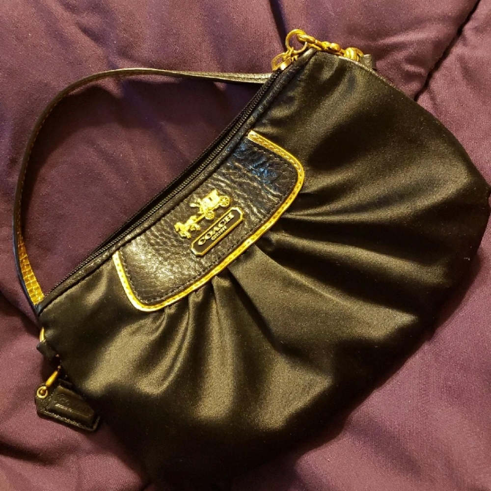 Coach Black Wristlet